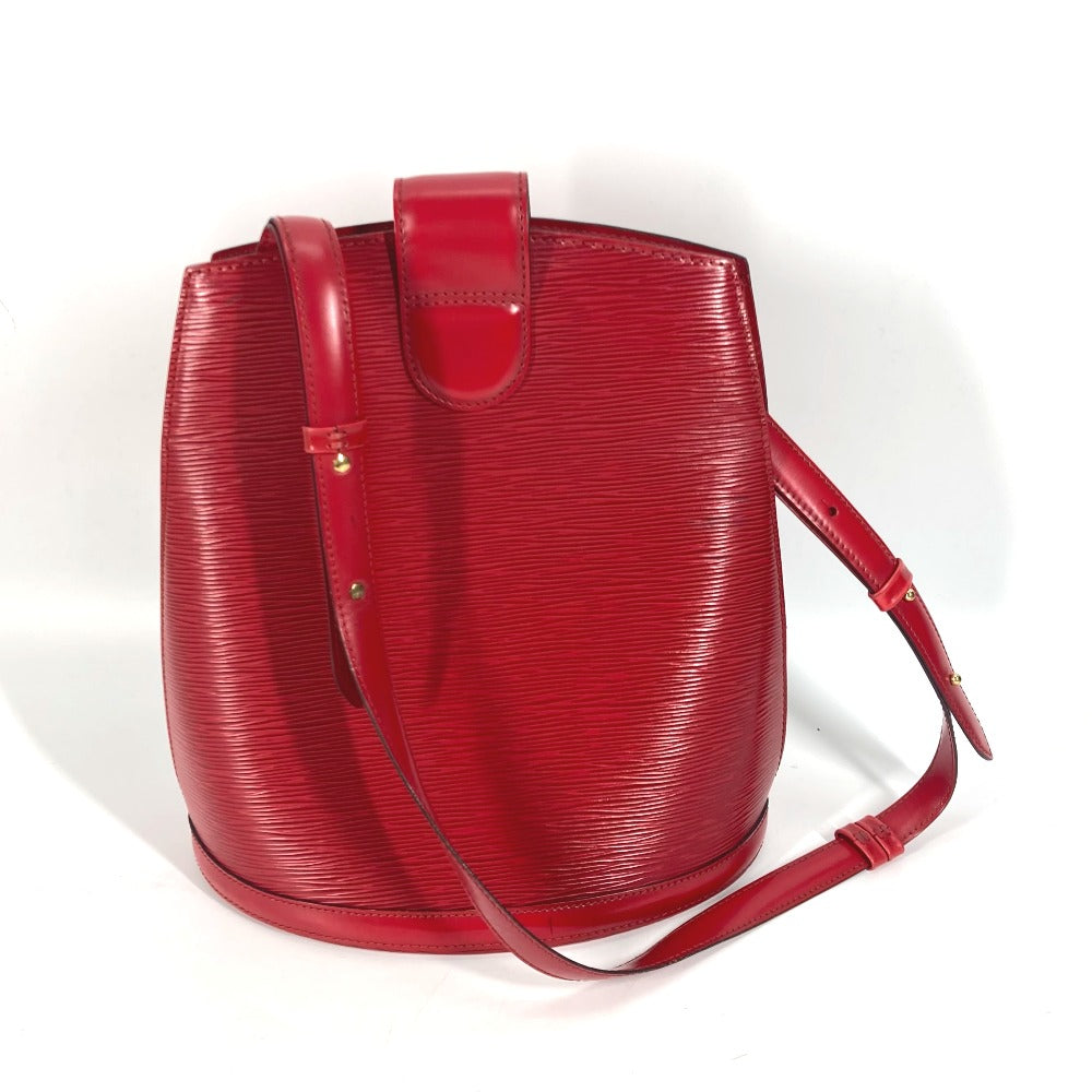 LOUIS VUITTON Shoulder Bag Epi Leather Red Epi Cluny