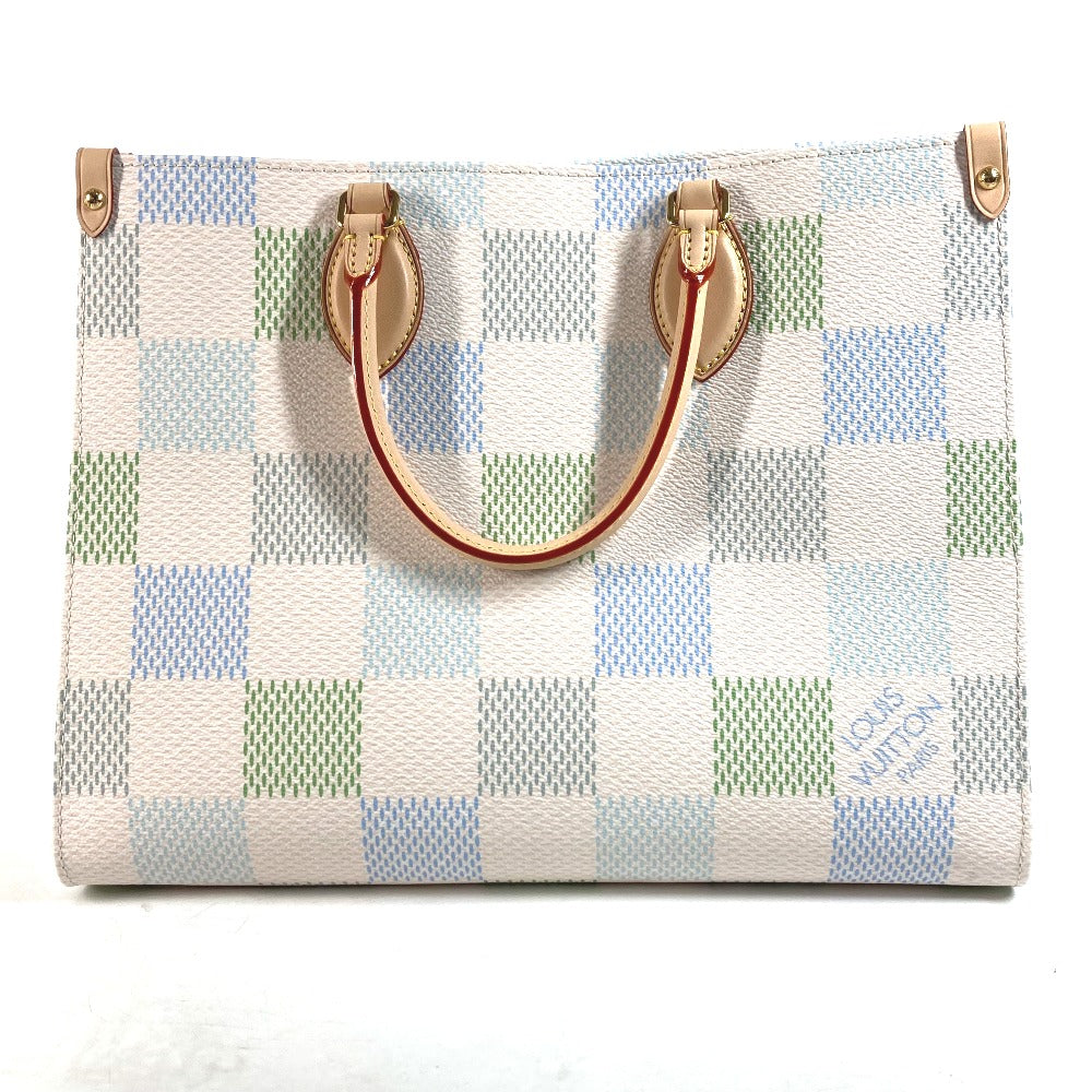 LOUIS VUITTON Handbag Damier canvas white Pastel Damier On the Go MM