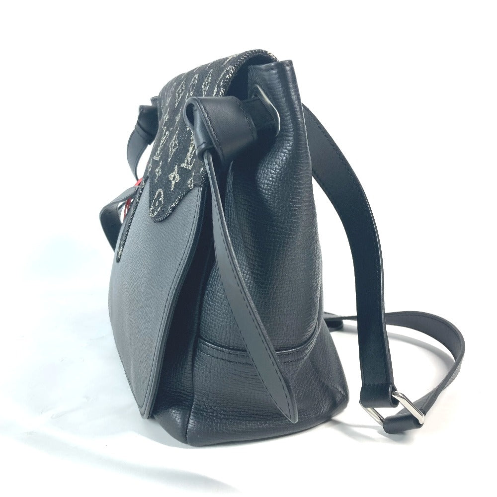 LOUIS VUITTON Shoulder Bag Monogram denim, leather black Monogram denim Busus Tokyo