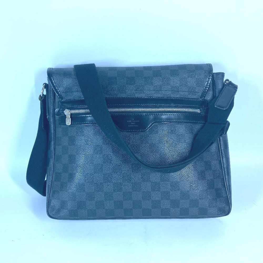 LOUIS VUITTON Shoulder Bag Damier Grafitto Canvas black Damier Grafitte District MM