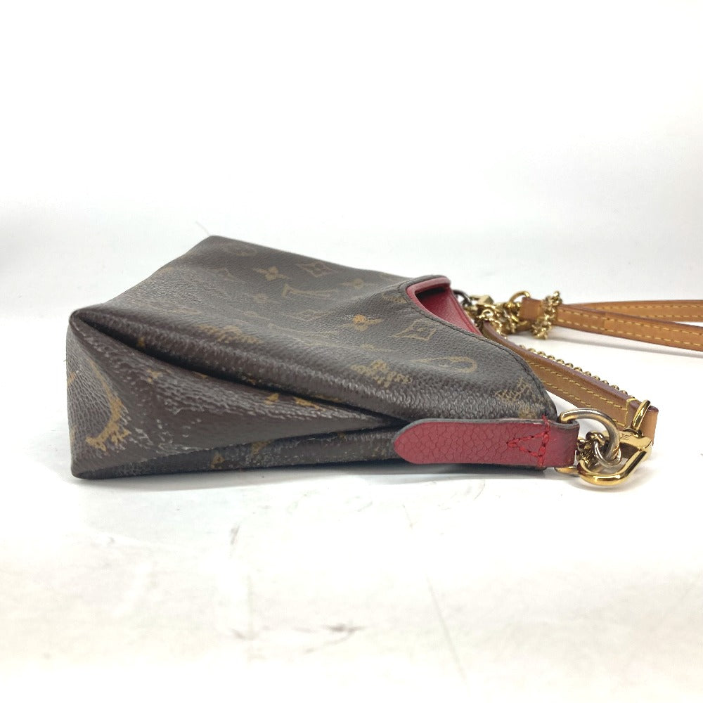 LOUIS VUITTON Shoulder Bag Monogram canvas Red Monogram Pallas clutch