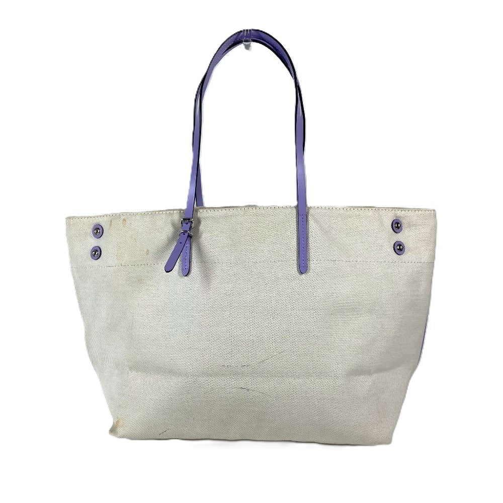 LOUIS VUITTON Shoulder Bag Leather / canvas purple Summer collection Hippo MM