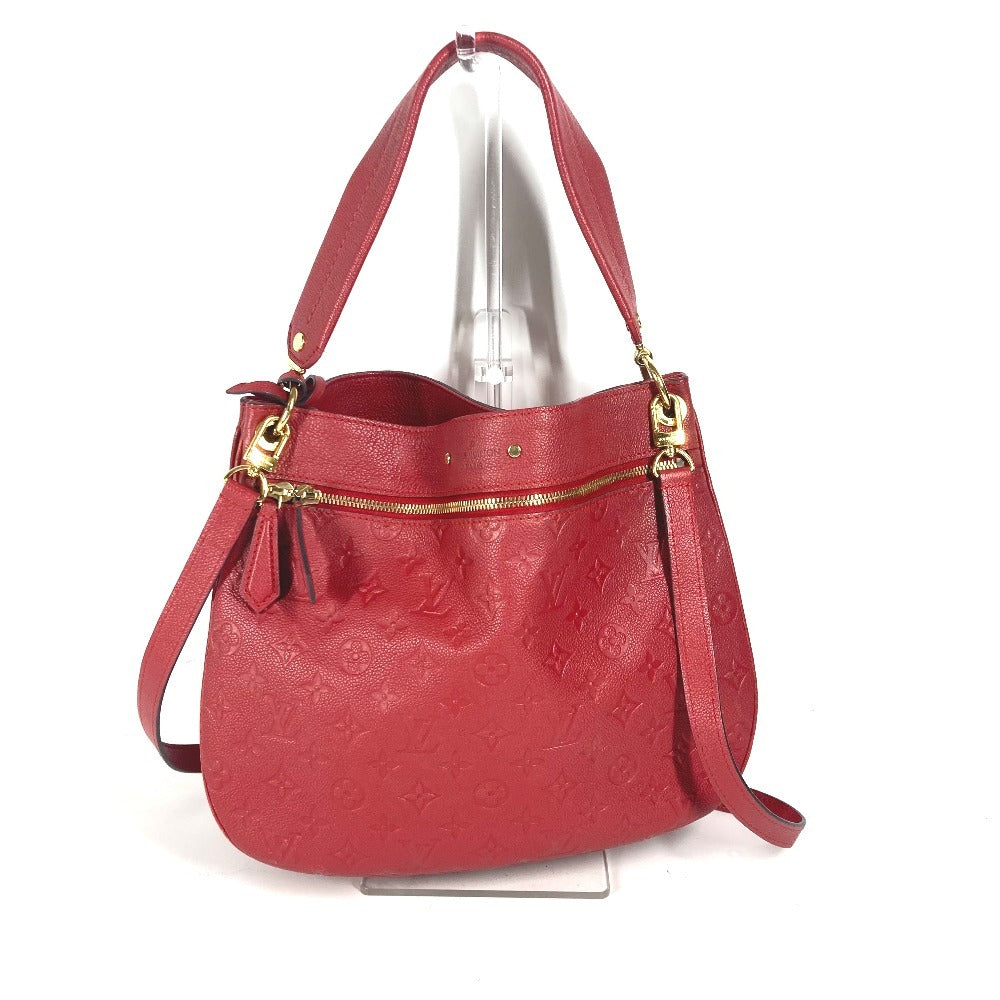LOUIS VUITTON Shoulder Bag Monogram Ann Platt Leather Red Monogram Ann Platt Spontini