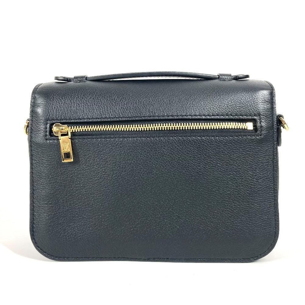 LOUIS VUITTON Shoulder Bag , Grained calf leather black Oxford