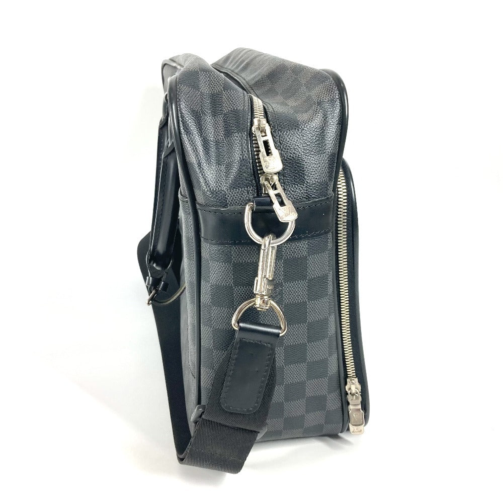 LOUIS VUITTON Business bag Damier Grafitto Canvas black Damier Grafitte Ikar unisex(Unisex)