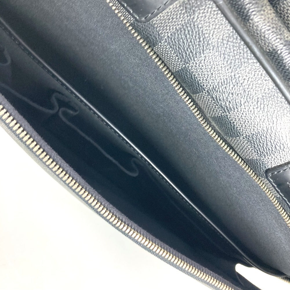 LOUIS VUITTON Business bag Damier Grafitto Canvas black Damier Grafitte Ikar unisex(Unisex)