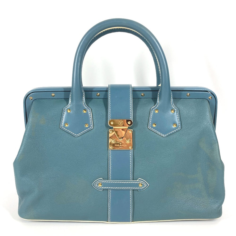LOUIS VUITTON Handbag Suhari leather blue Suhari Angnieux PM Women