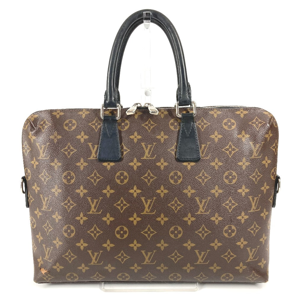 LOUIS VUITTON Handbag Monogram macacer canvas Brown Monogram macacer Porto documan Jules PDJ mens