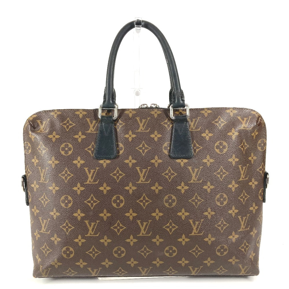 LOUIS VUITTON Handbag Monogram macacer canvas Brown Monogram macacer Porto documan Jules PDJ mens