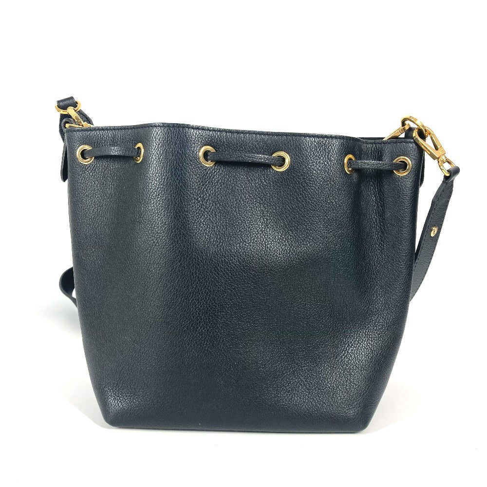 LOUIS VUITTON Shoulder Bag leather black Rock Me BucketNV