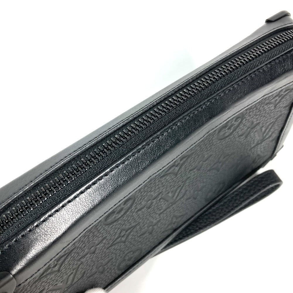 LOUIS VUITTON Clutch bag Taurillon Clemence Leather black Monogram Taurillon Clemence Soft trunk clutch