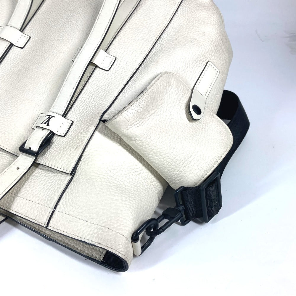 LOUIS VUITTON Shoulder Bag Taurillon Clemence Leather white Monogram christopher tote