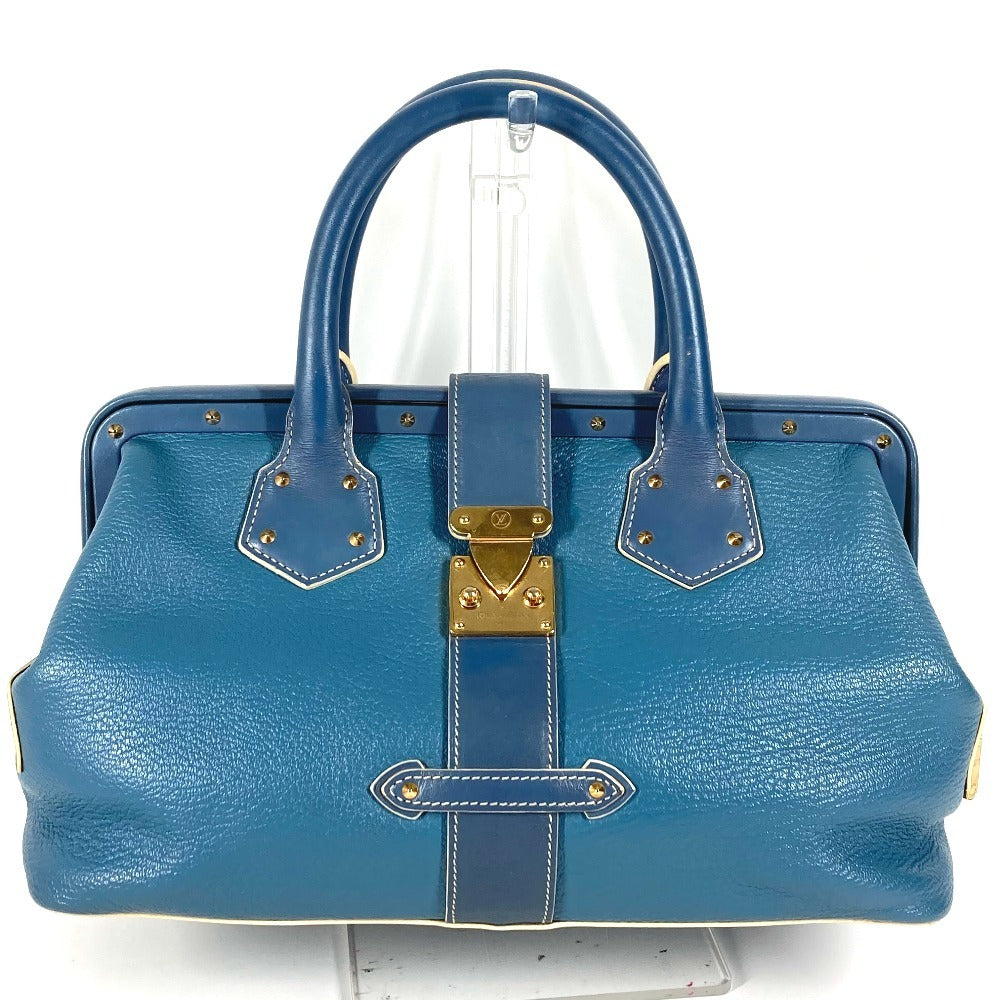 LOUIS VUITTON Handbag Suhari leather blue Suhari Angénieux PM