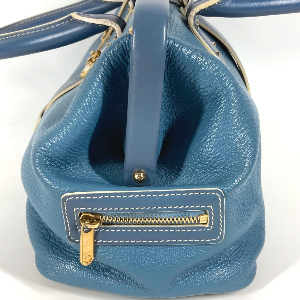 LOUIS VUITTON Handbag Suhari leather blue Suhari Angénieux PM