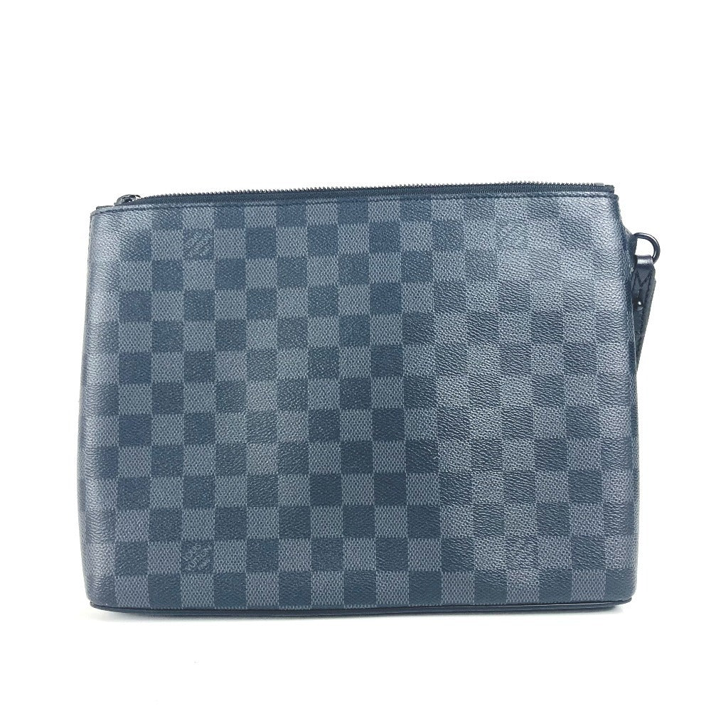 LOUIS VUITTON Clutch bag Damier Grafitto Canvas black Damier Grafitte takeoff pouch
