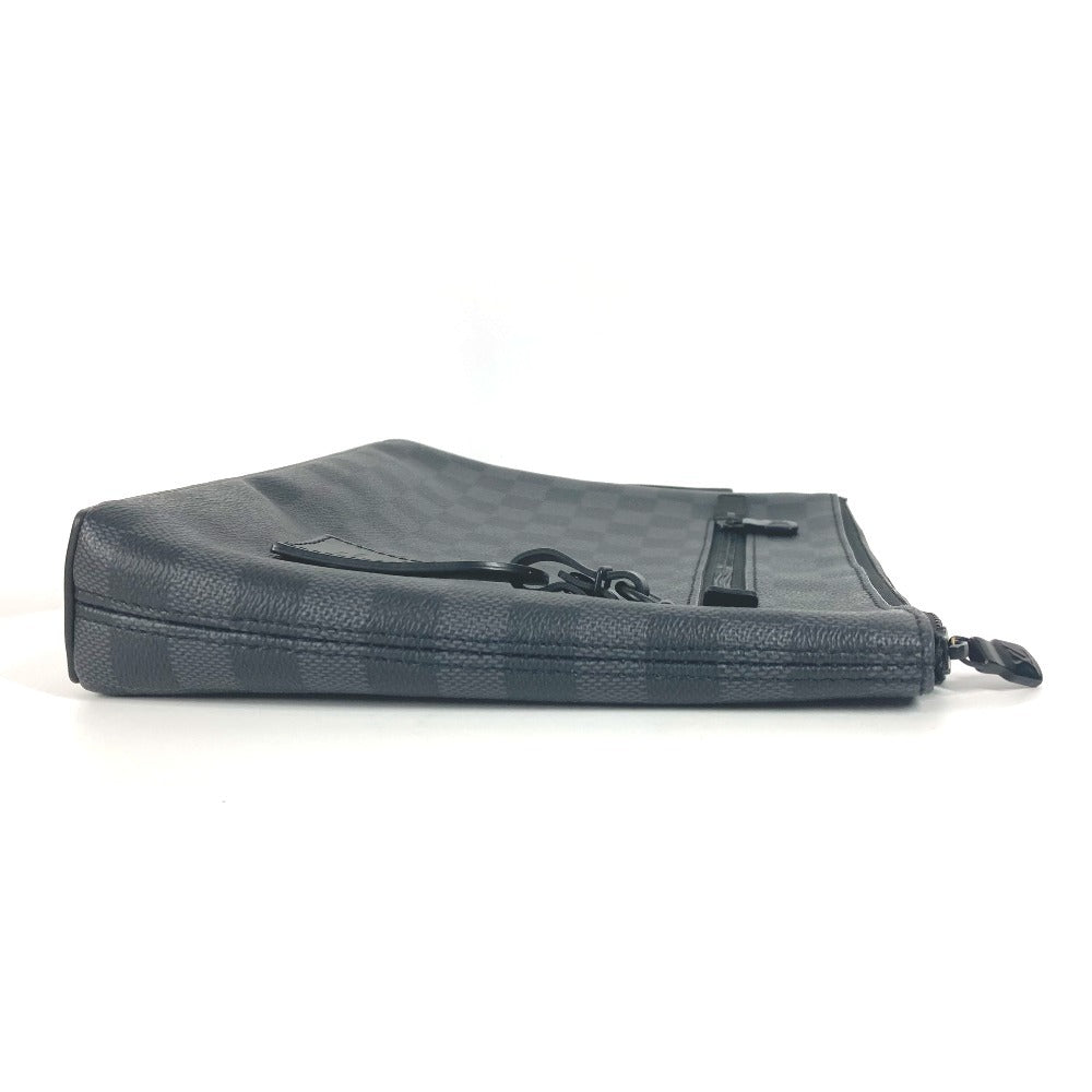 LOUIS VUITTON Clutch bag Damier Grafitto Canvas black Damier Grafitte takeoff pouch