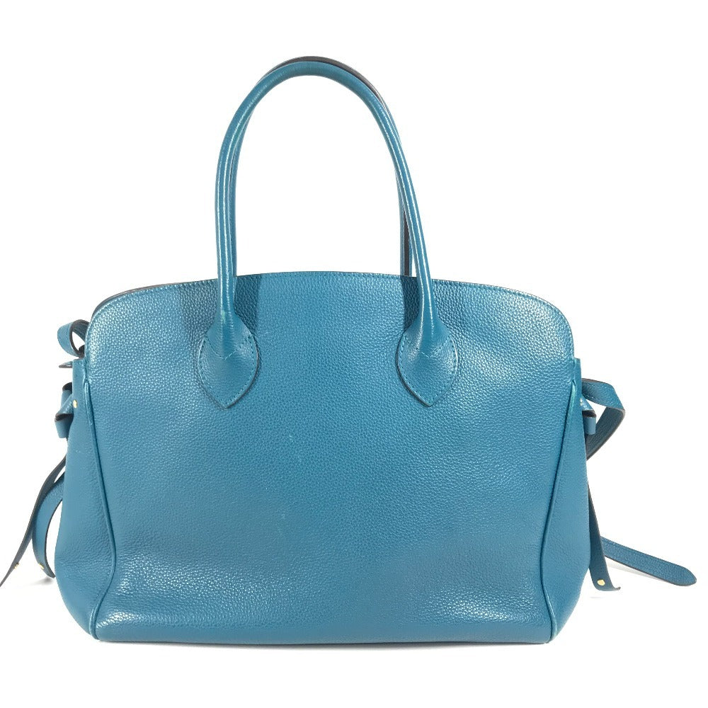 LOUIS VUITTON Tote Bag Taurillon Clemence Leather blue Mira MM