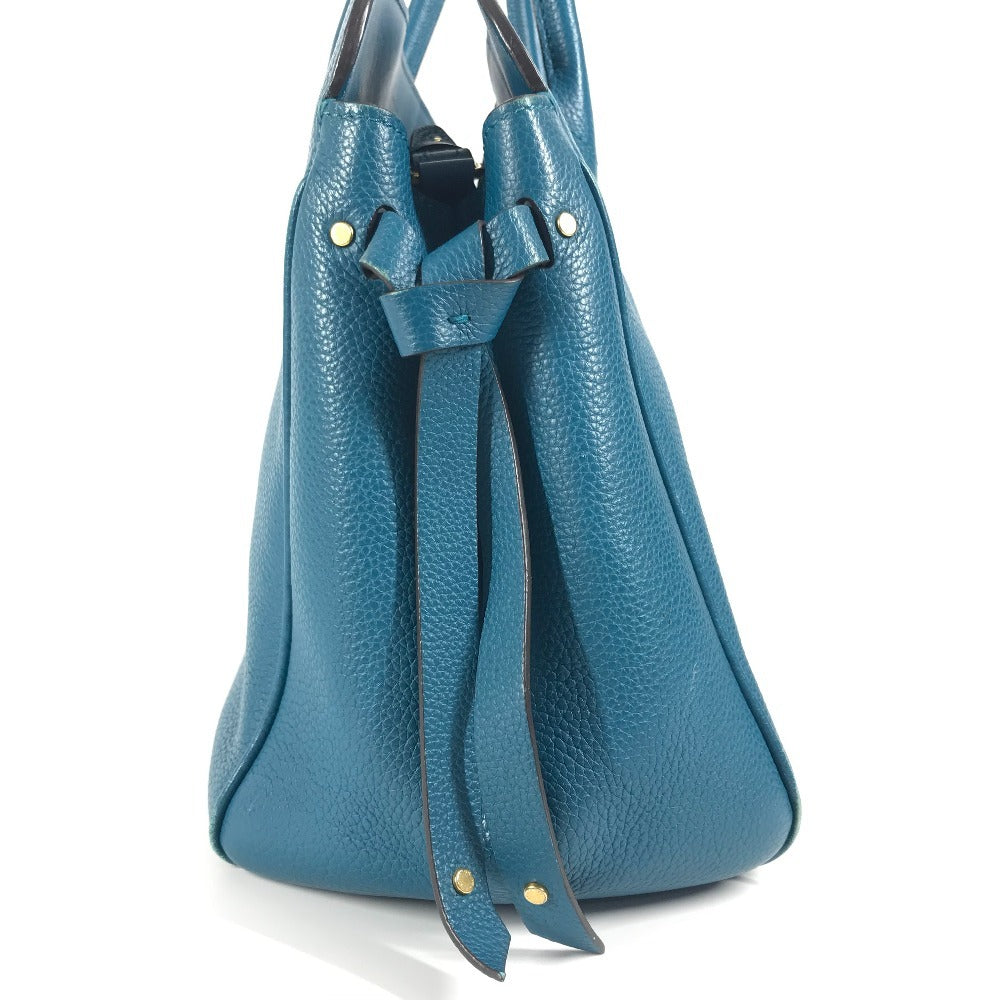 LOUIS VUITTON Tote Bag Taurillon Clemence Leather blue Mira MM