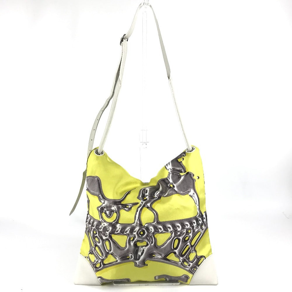 HERMES Shoulder Bag Silk, Leather yellow Silky City PM