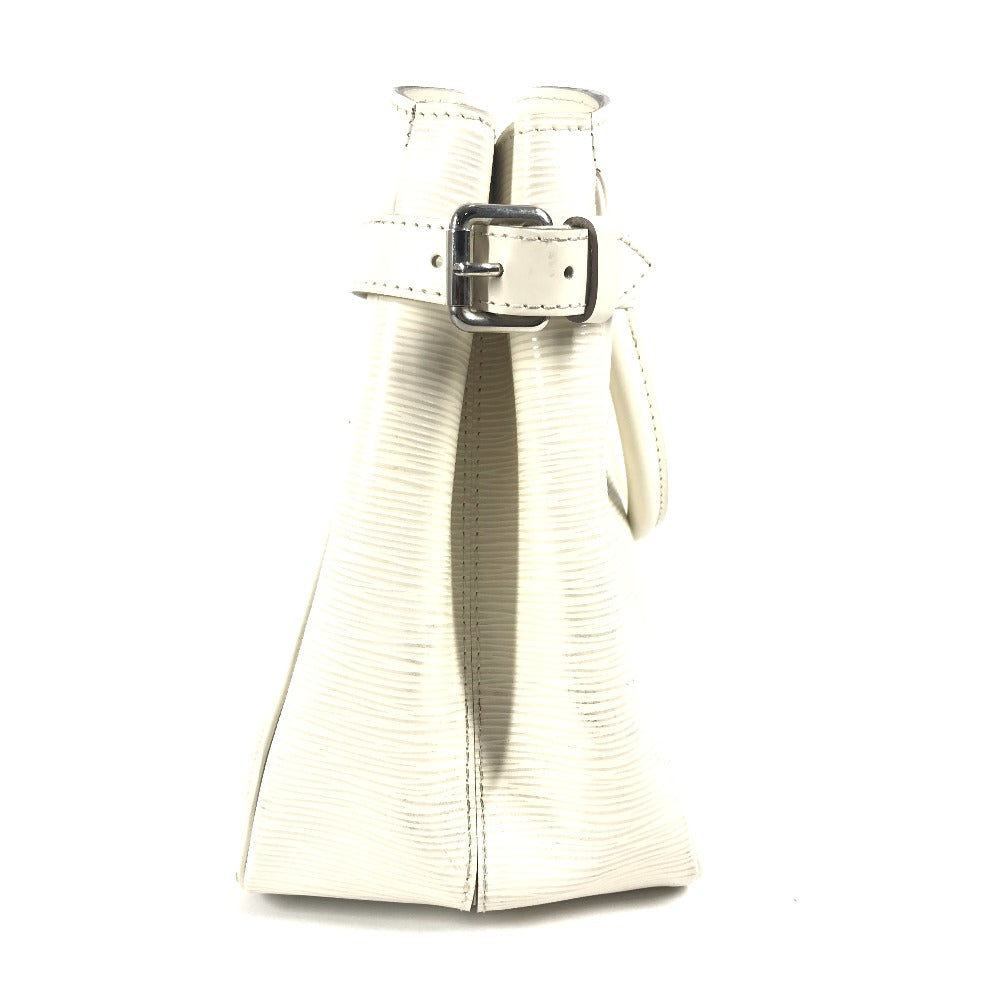 LOUIS VUITTON Handbag Epi Leather white Epi Passy PM