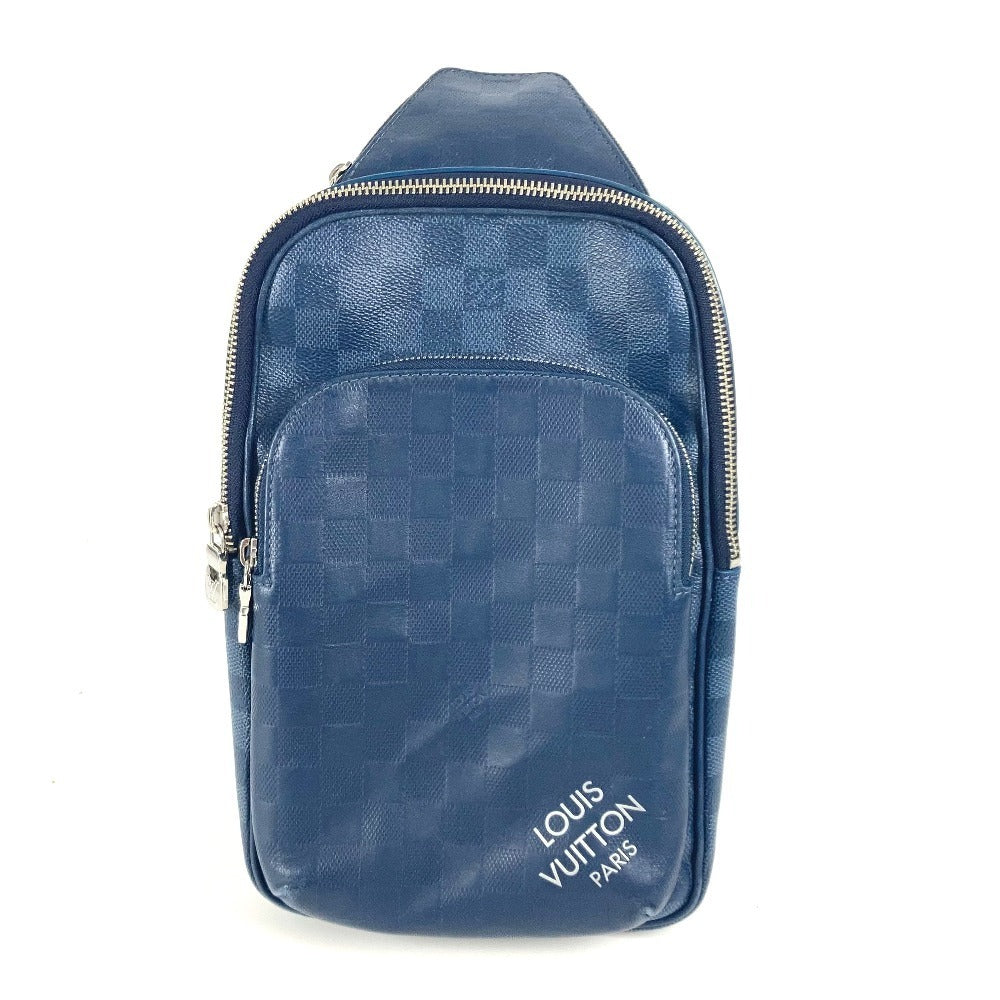 LOUIS VUITTON Sling bag Damier Graphite Canvas , Damier Infini Leather Navy Damier Squared Avenue Sling Bag