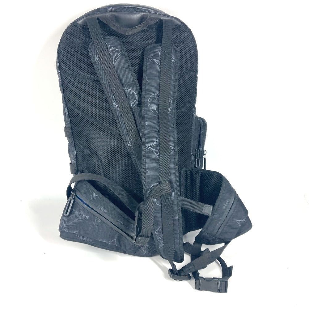 LOUIS VUITTON Backpack Leather / nylon black Louis Vuitton Monogram Mountain Backpack