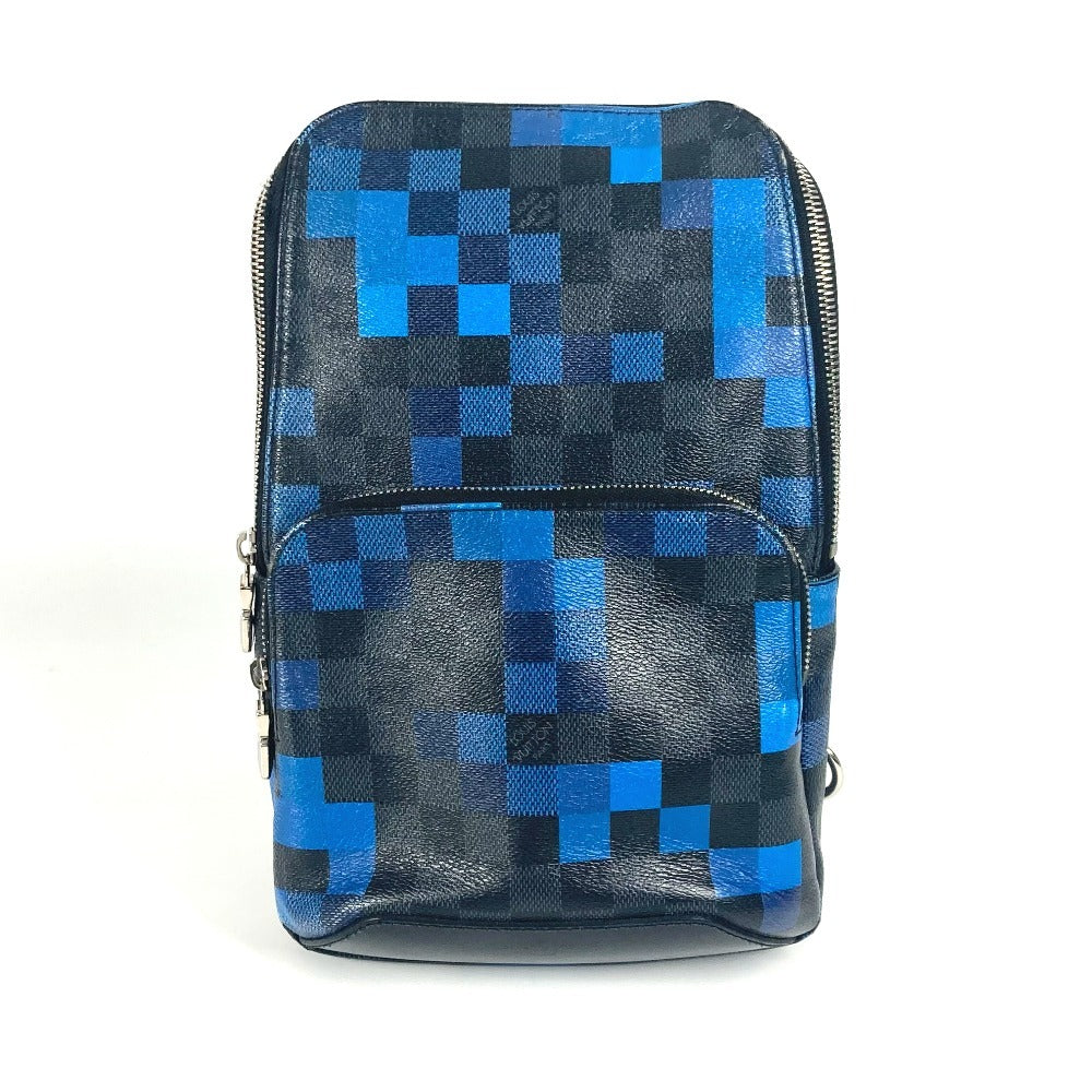 LOUIS VUITTON Sling bag Damier Grafitto Canvas blue Damier graphic pixel Avenue Sling Bag