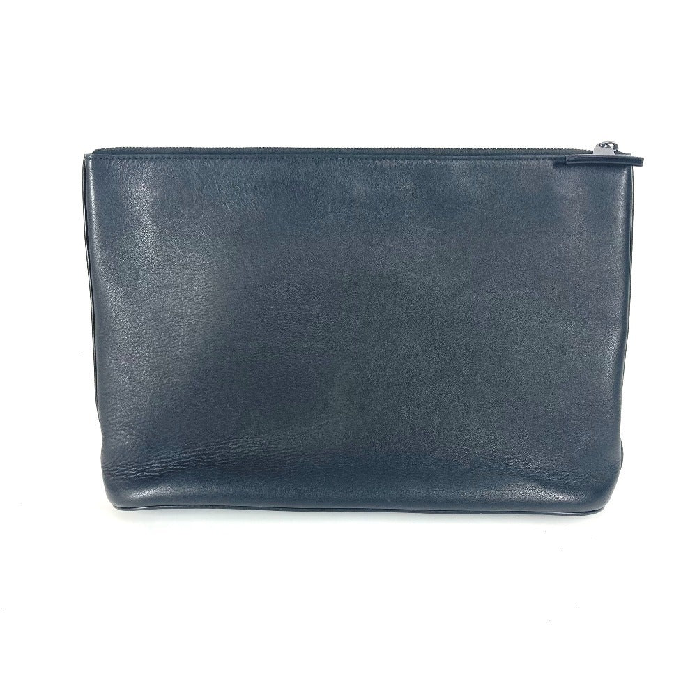 LOUIS VUITTON Clutch bag leather black Dark annity pochette cosmos