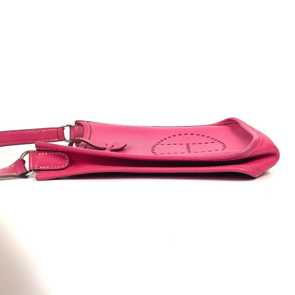 HERMES Shoulder Bag leather pink Evelyn TPM 16 Evelyn TPM
