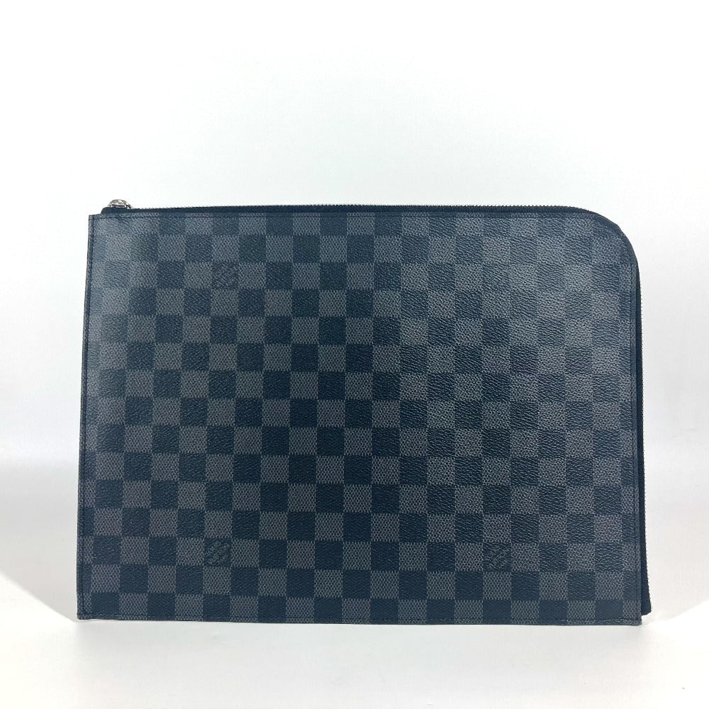 LOUIS VUITTON Clutch bag Damier Grafitto Canvas black Damier Grafitte Pochette Jules GM