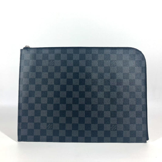 LOUIS VUITTON Clutch bag Damier Grafitto Canvas black Damier Grafitte Pochette Jules GM