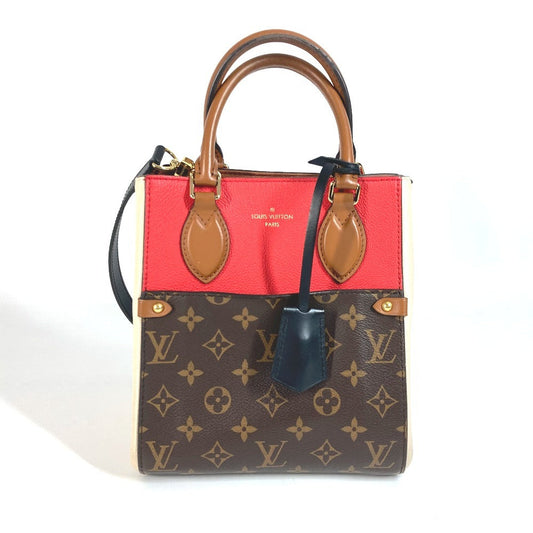 LOUIS VUITTON Tote Bag Monogram canvas, leather Red Monogram ford tote PM