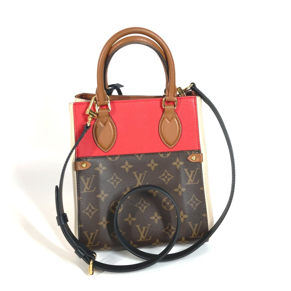 LOUIS VUITTON Tote Bag Monogram canvas, leather Red Monogram ford tote PM