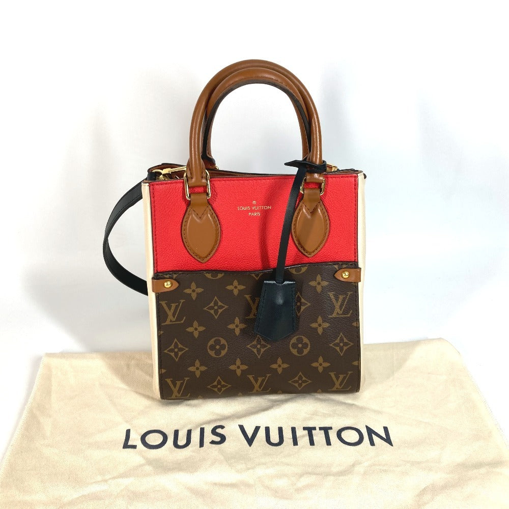 LOUIS VUITTON Tote Bag Monogram canvas, leather Red Monogram ford tote PM