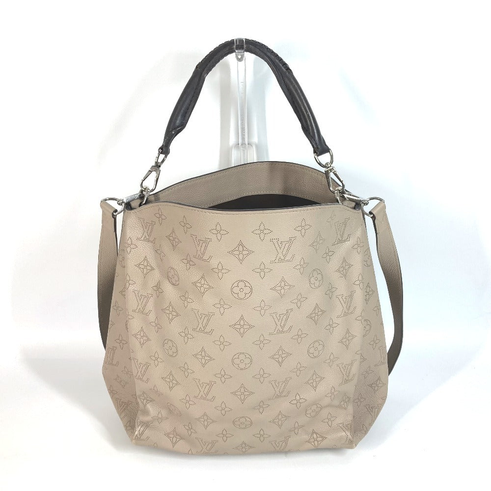 LOUIS VUITTON Shoulder Bag monogram mahina leather beige Monogram Mahina BabylonePM Babylone PM