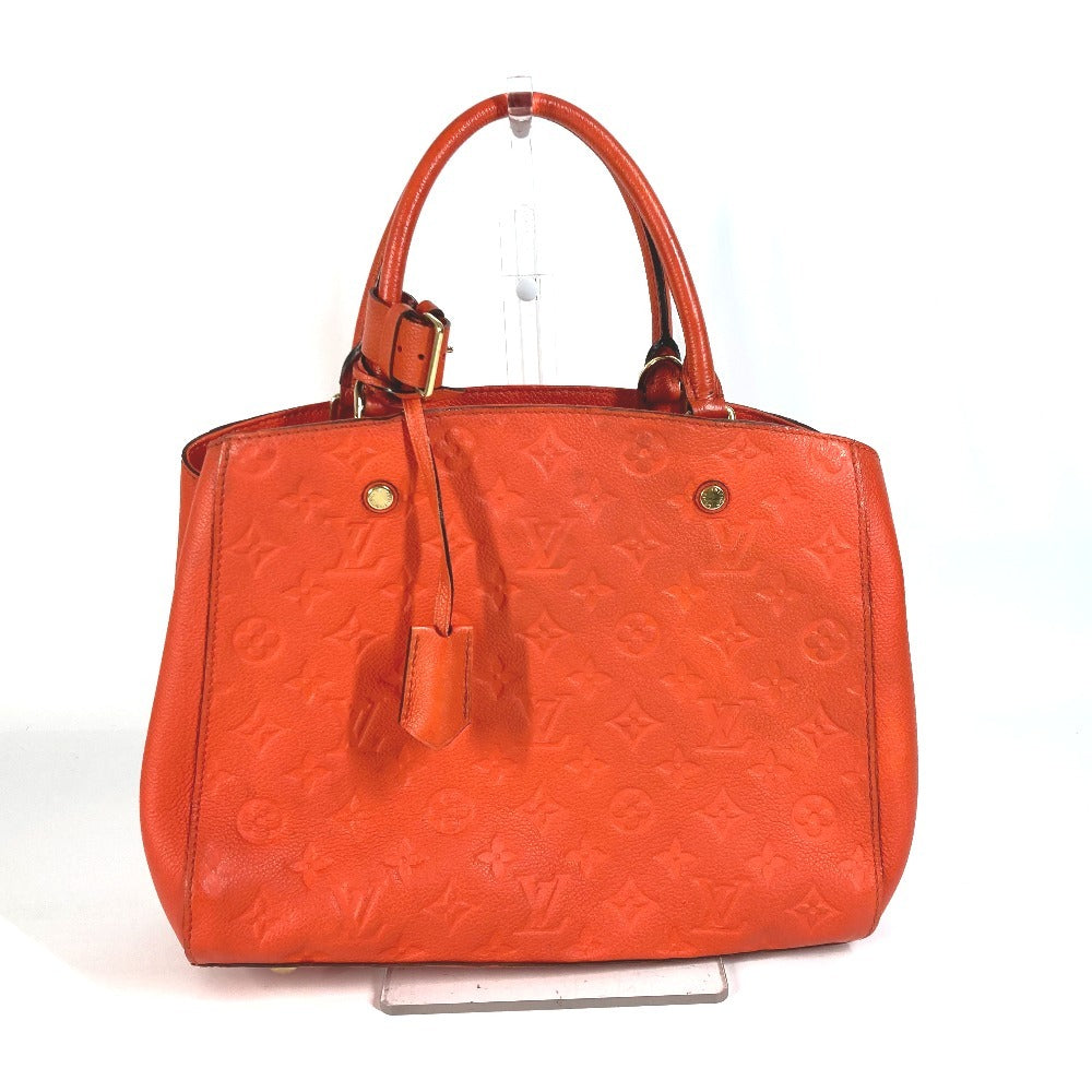 LOUIS VUITTON Handbag Monogram Ann Platt Leather Orange Monogram Ann Platt Montaigne BB