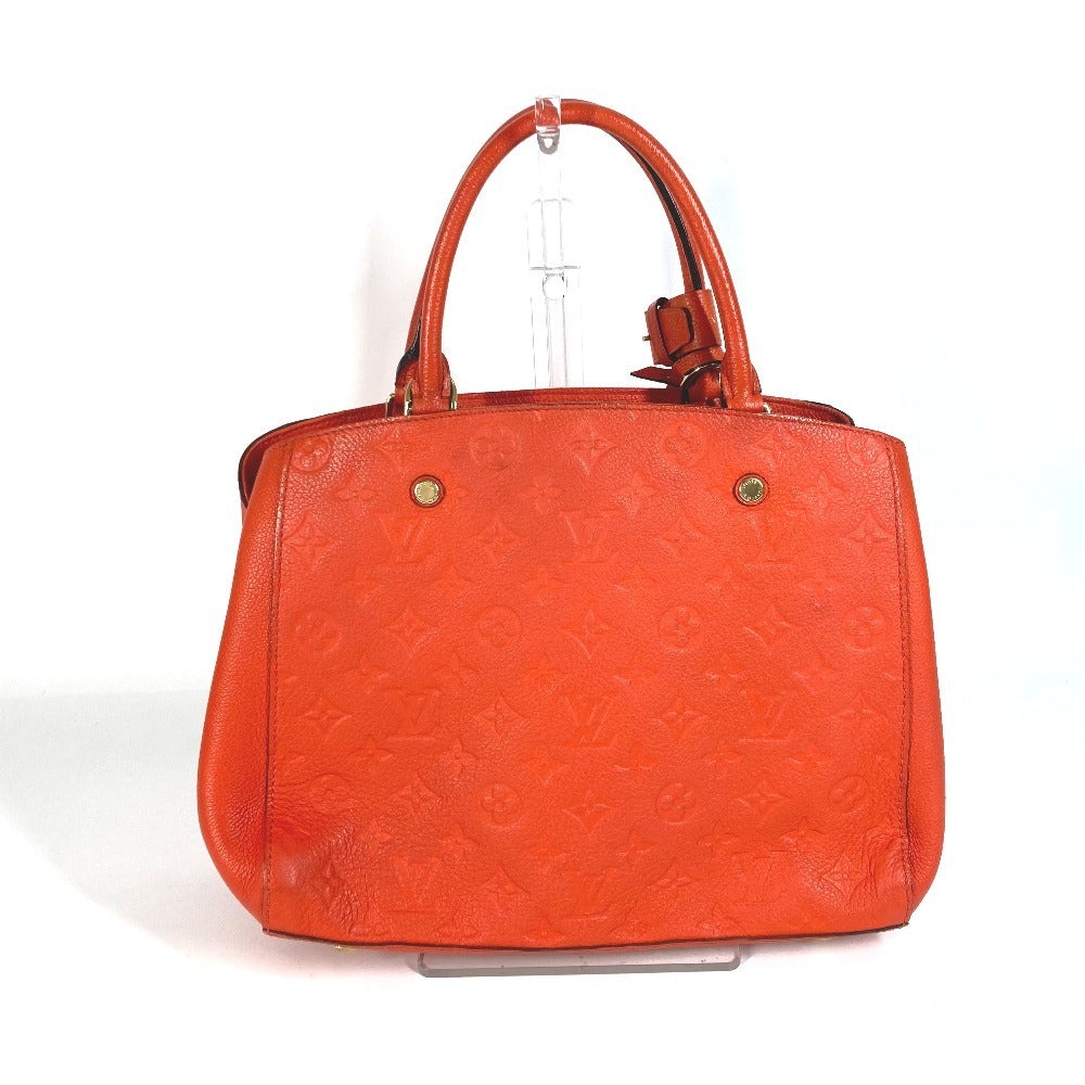 LOUIS VUITTON Handbag Monogram Ann Platt Leather Orange Monogram Ann Platt Montaigne BB