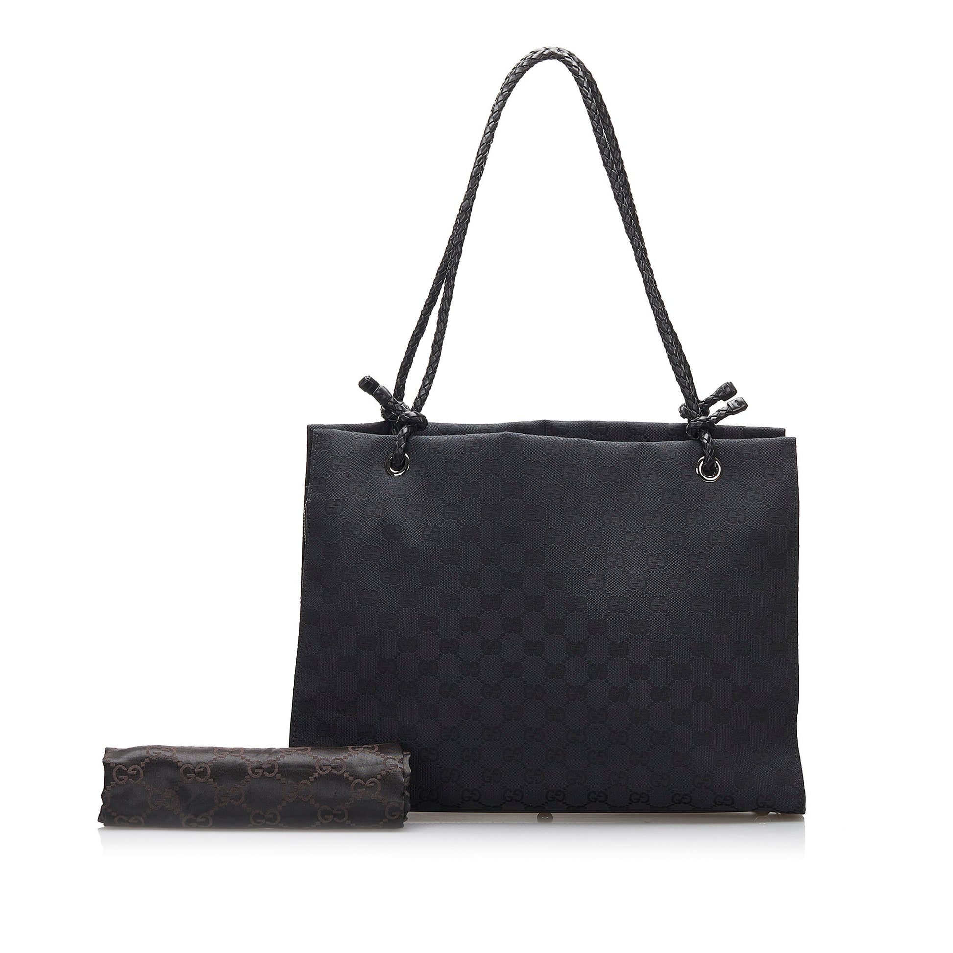 Gucci Leather Canvas Tote Style 37
