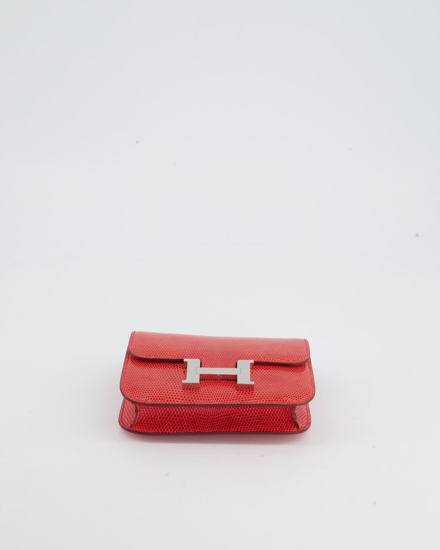 *RARE* Hermes Constance II Micro Bag in Rouge Lizard with Palladium Hardware