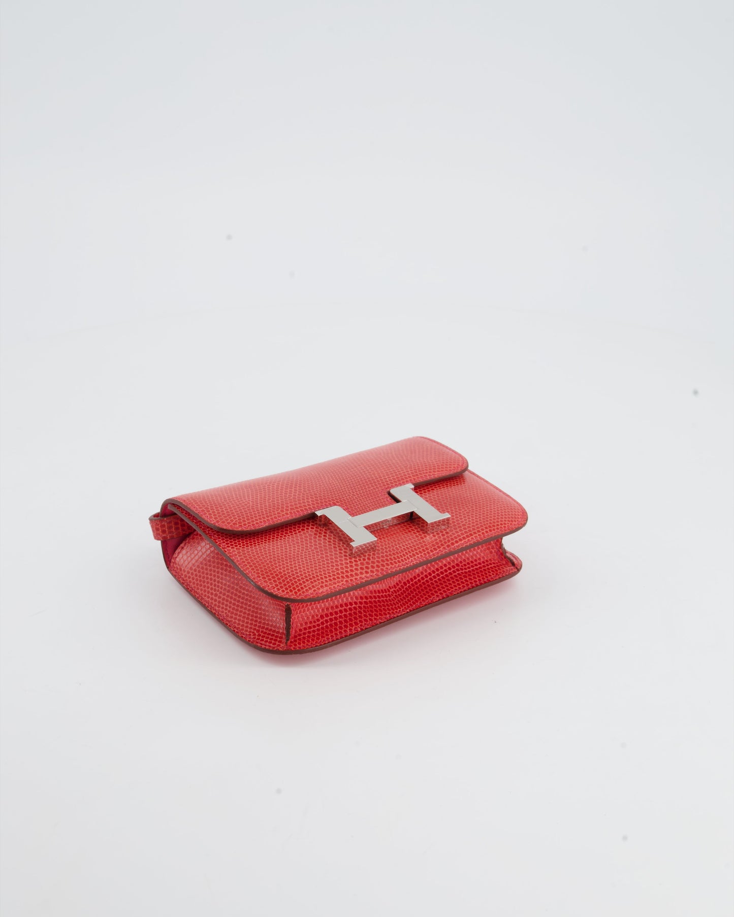 *RARE* Hermes Constance II Micro Bag in Rouge Lizard with Palladium Hardware