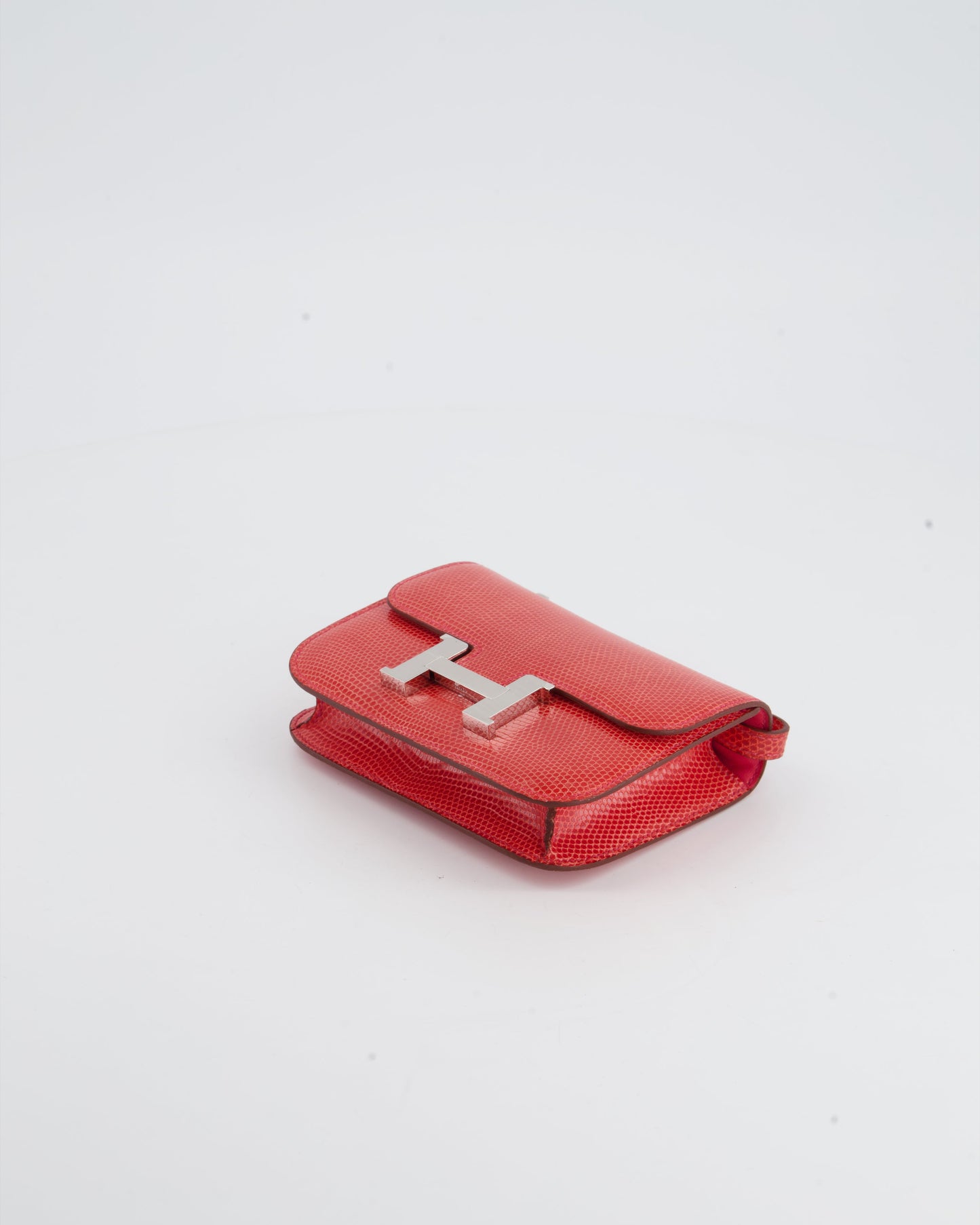 *RARE* Hermes Constance II Micro Bag in Rouge Lizard with Palladium Hardware