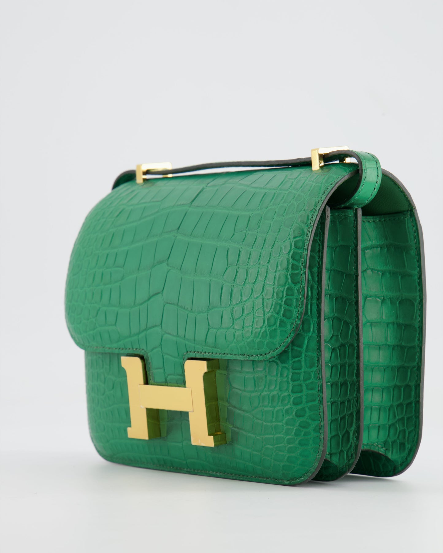 *STORE FRESH* Hermes Constance III 18 Bag in Cactus Alligator Mississippiensis Leather with Gold Hardware