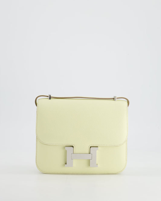*NEW COLOUR* Hermes Constance III 18 Miroir Bag in Jaune Milton Epsom Leather with Palladium Hardware