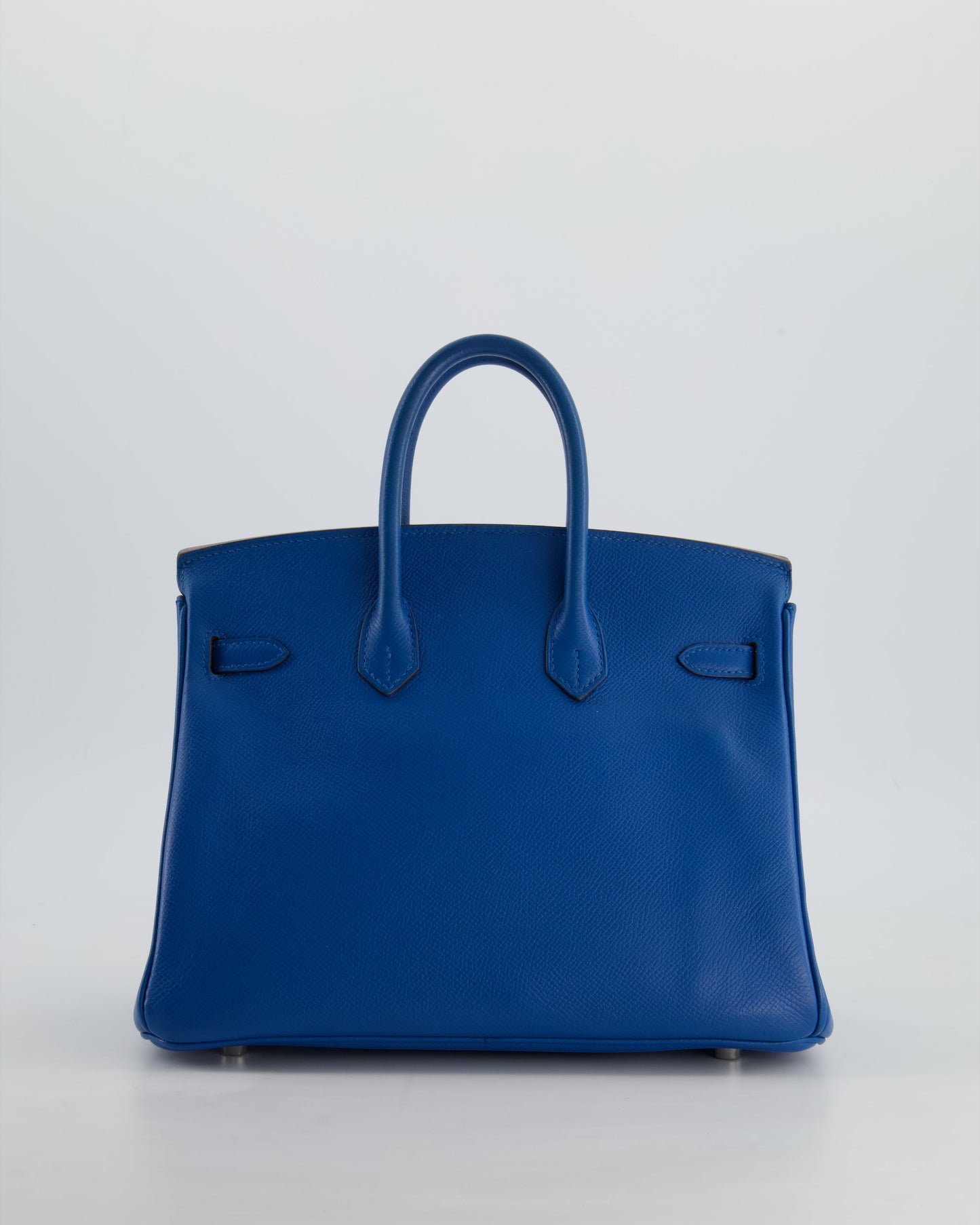 Hermes Birkin 25 Retourne Bag in Bleu De Galice Epsom Leather with Palladium Hardware