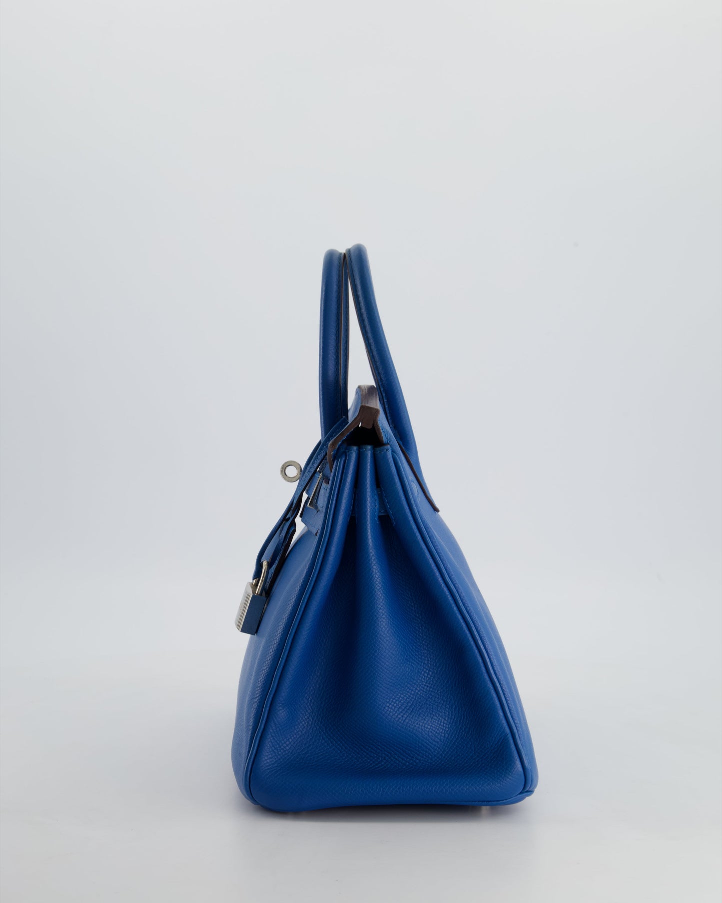 Hermes Birkin 25 Retourne Bag in Bleu De Galice Epsom Leather with Palladium Hardware