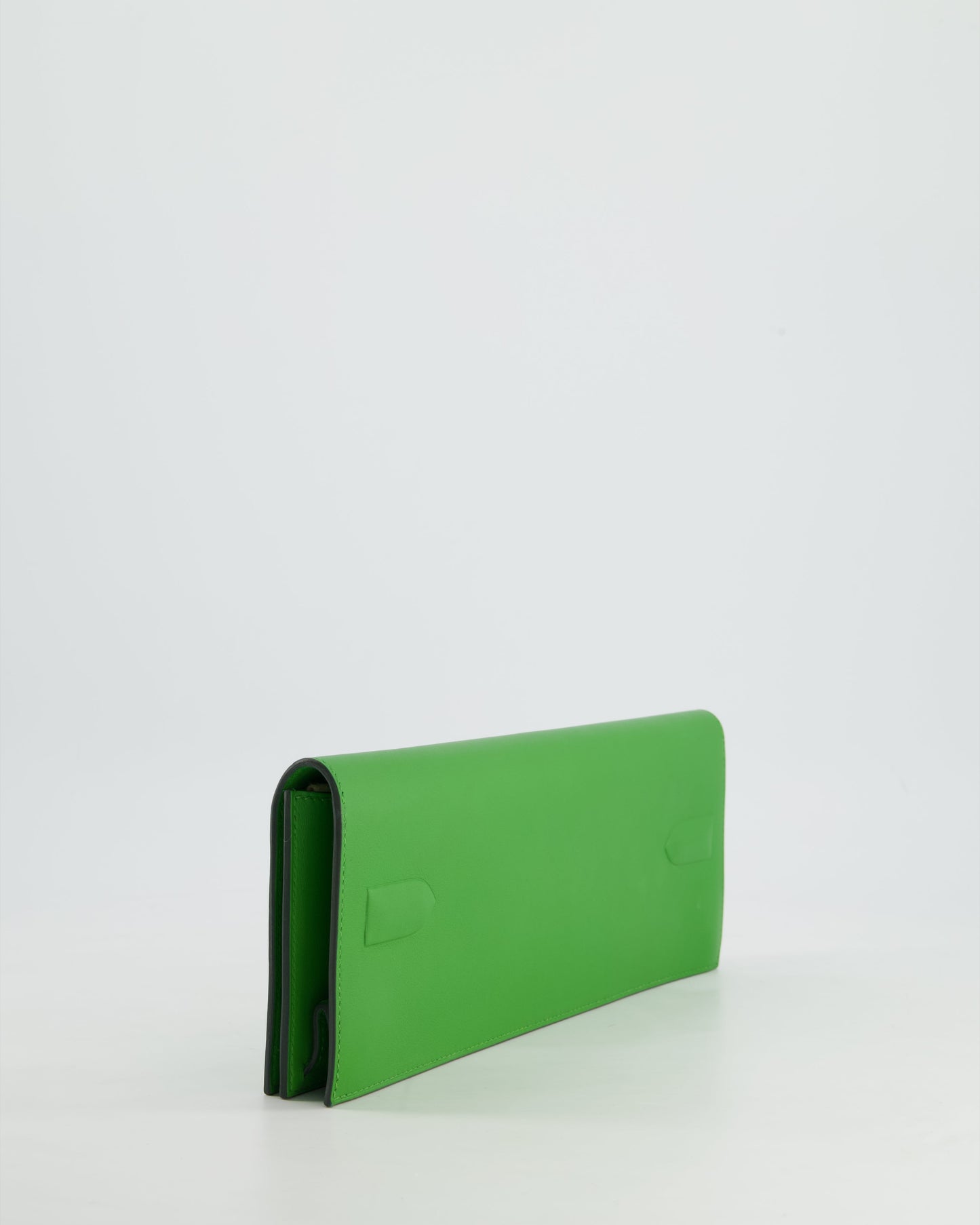 Hermes Birkin Cut Shadow Bag In Vert Yucca Swift Leather