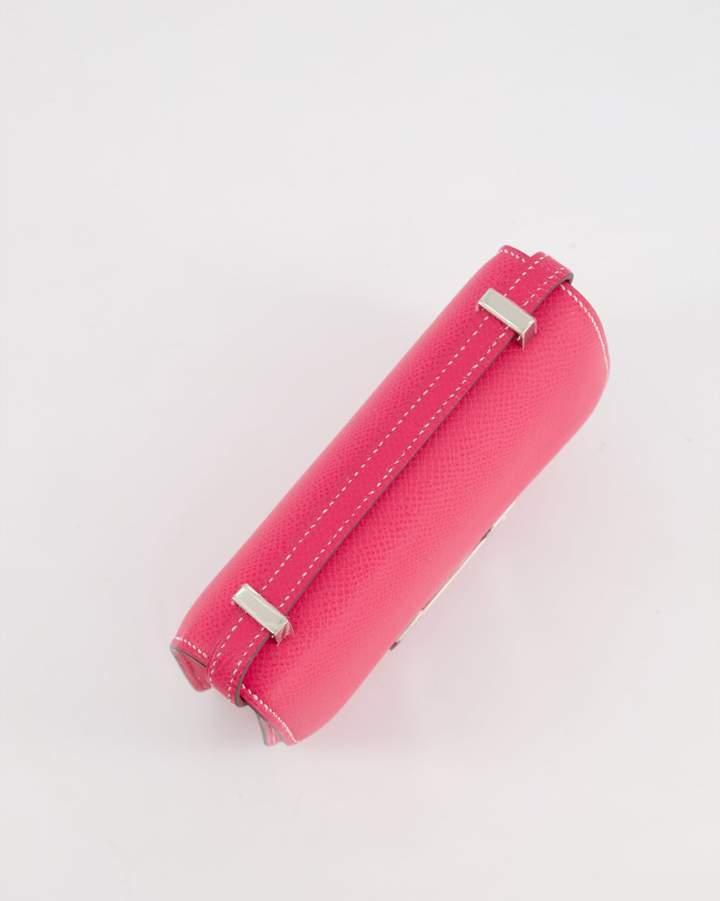 *RARE HOT* Hermes Constance II Micro Bag in Rose Tyrien Epsom Leather with Palladium Hardware