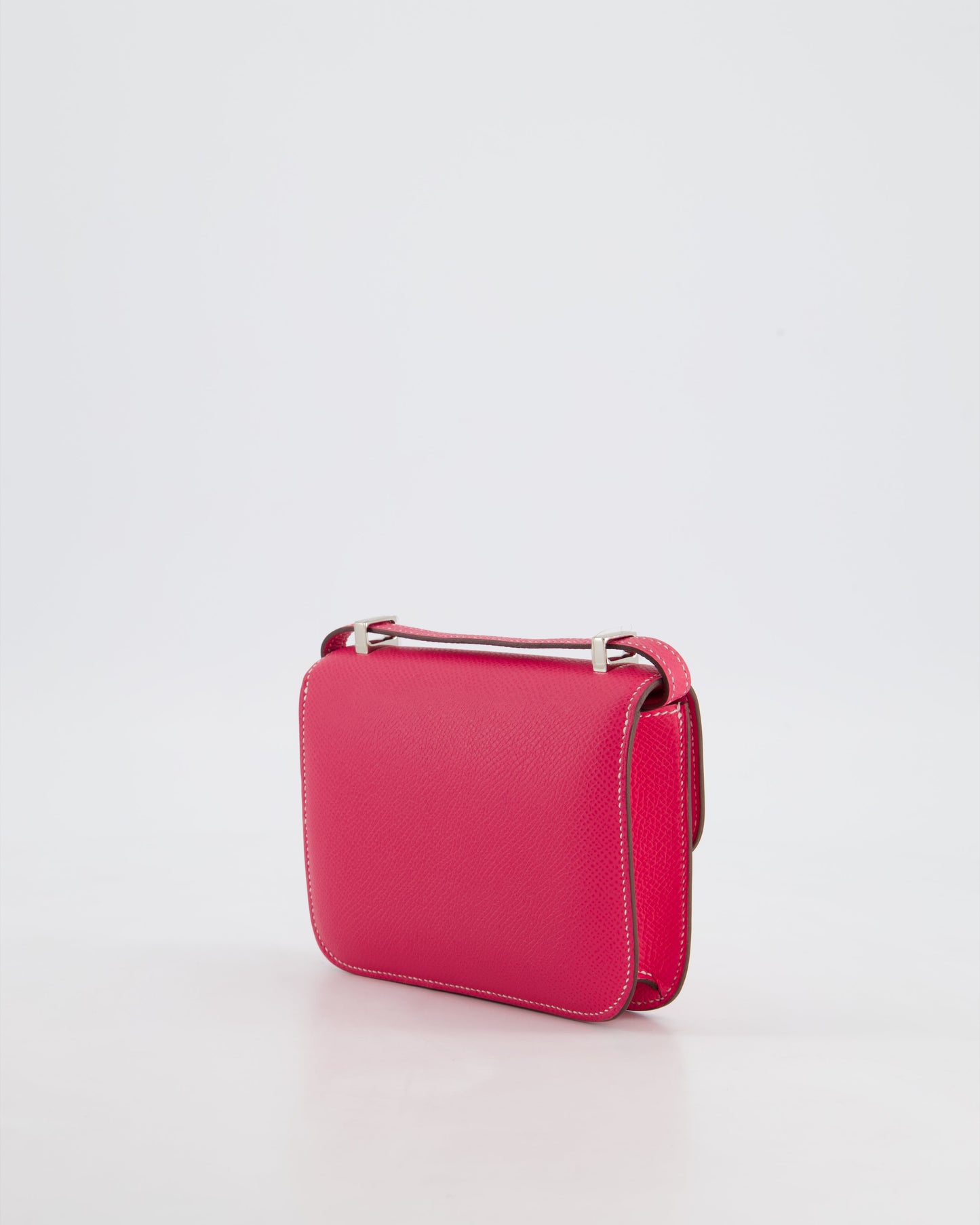 *RARE HOT* Hermes Constance II Micro Bag in Rose Tyrien Epsom Leather with Palladium Hardware