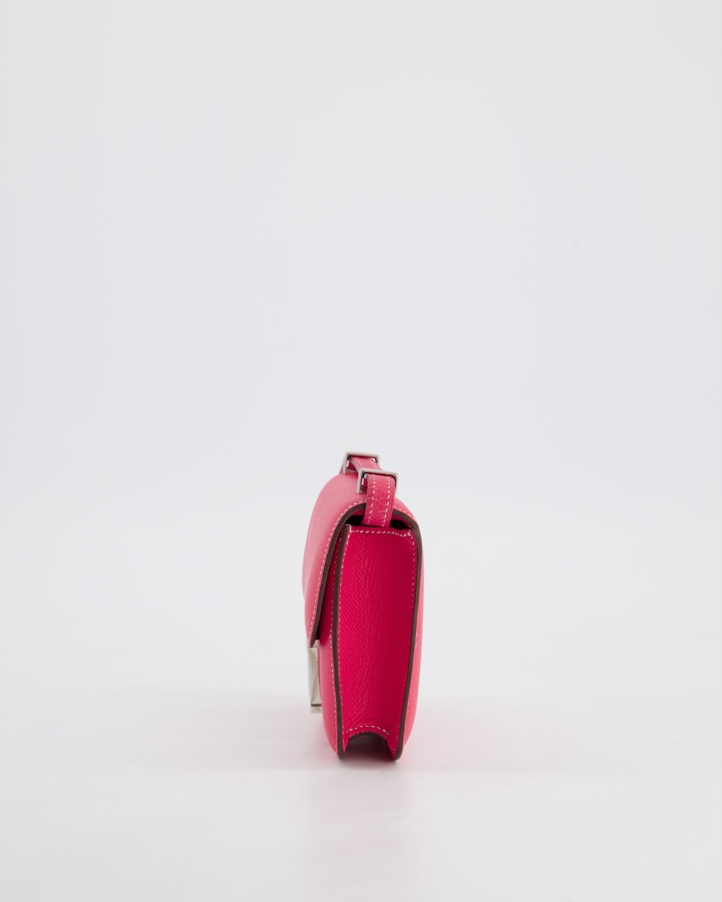 *RARE HOT* Hermes Constance II Micro Bag in Rose Tyrien Epsom Leather with Palladium Hardware