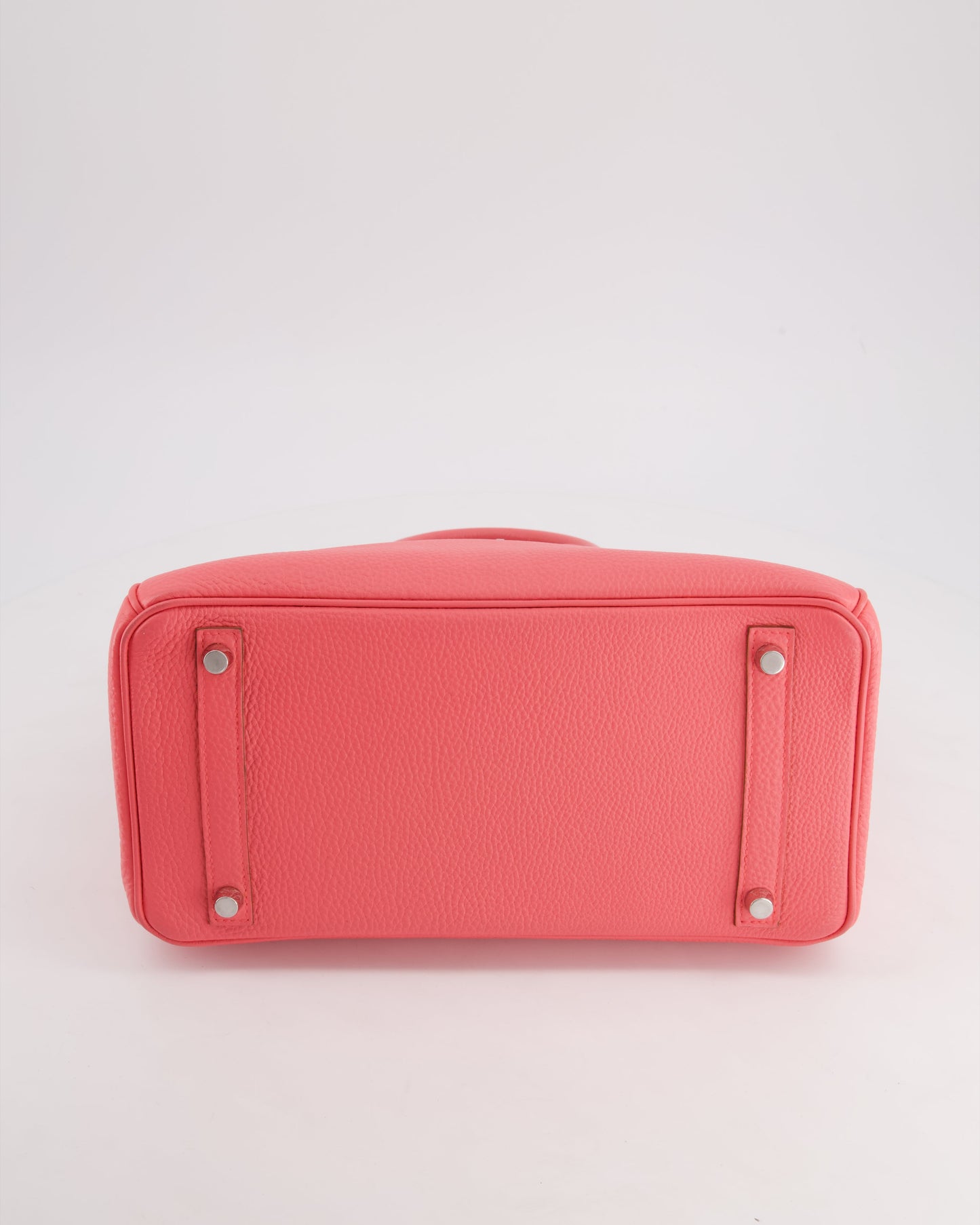 Hermes Birkin 30cm Retourne Bag in Rose Lipstick Togo Leather and Palladium Hardware
